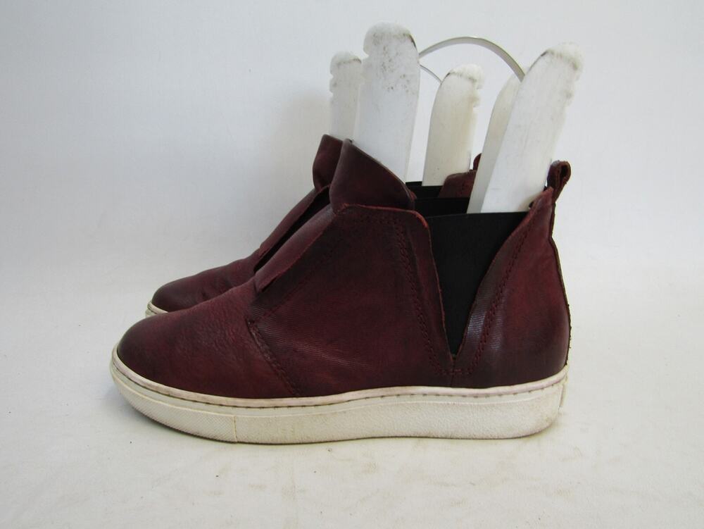 MIZ MOOZ Womens Size 38 EUR Burgundy Leather Ankle Fashion Boots Bootie